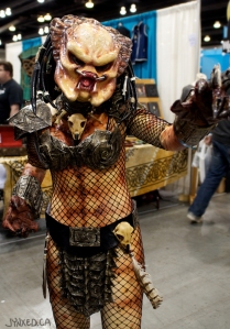 Jynx as a female Predator from Predator, photo by John Biehler